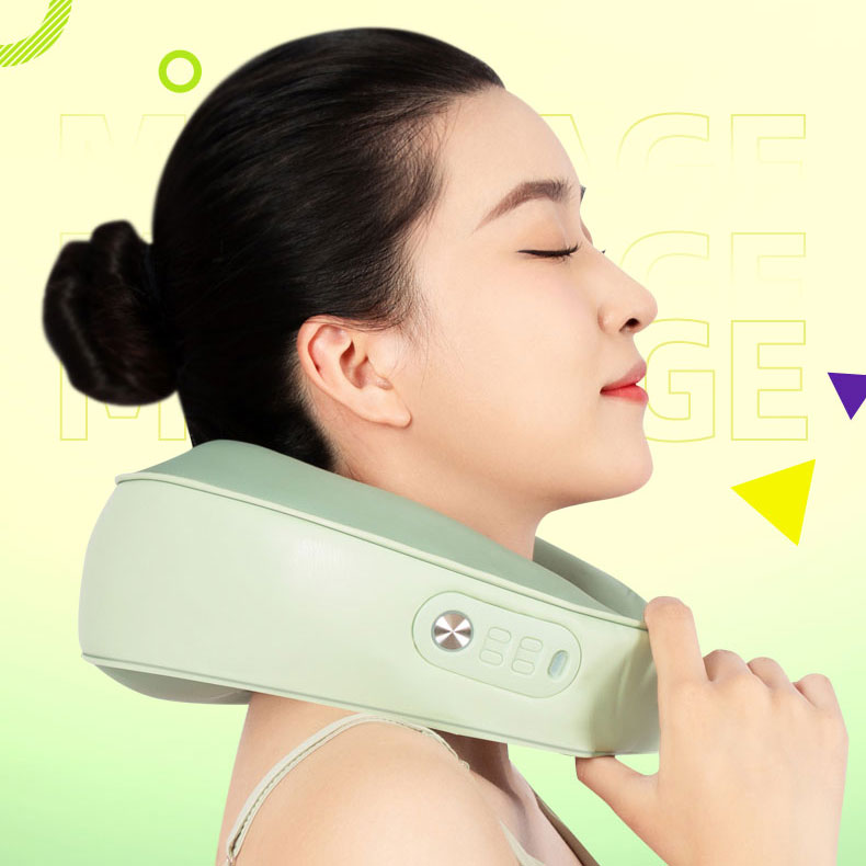 gax 및 모양의 목 베개 마사지