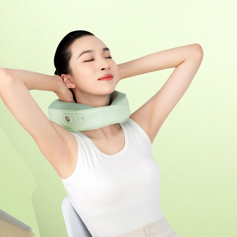너 형태의 반죽 목 마사지 베개